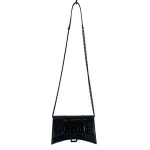 Balenciaga Down Town Chain Shoulder Bag Black